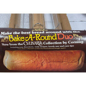 Bake-A- Round Duo Bread Forms w/Instruction Sheet, by Pyrex Corning USA
